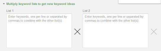 Шаблон генератора списка ключевых слов в Bing Ads Intelligence